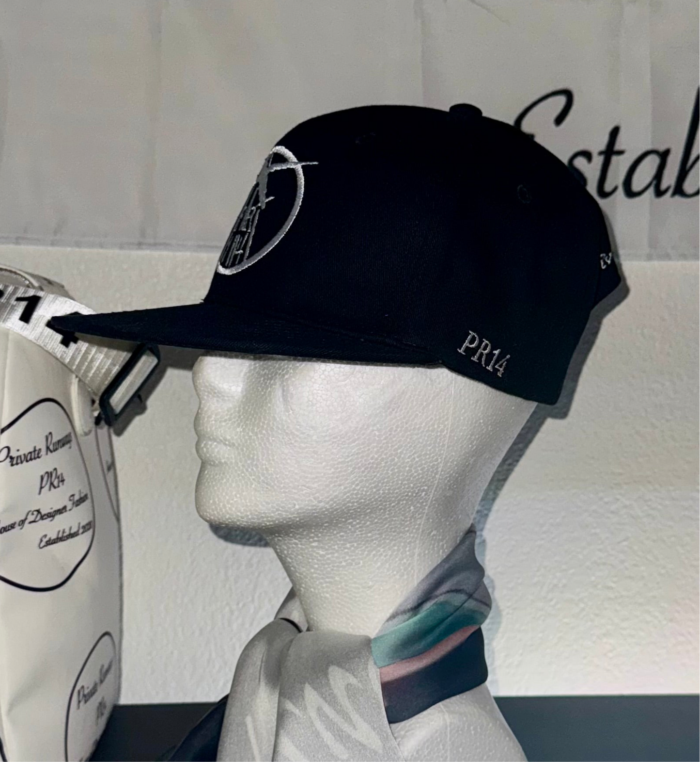 Private Runways PR14 Signature SnapBack – Black & White