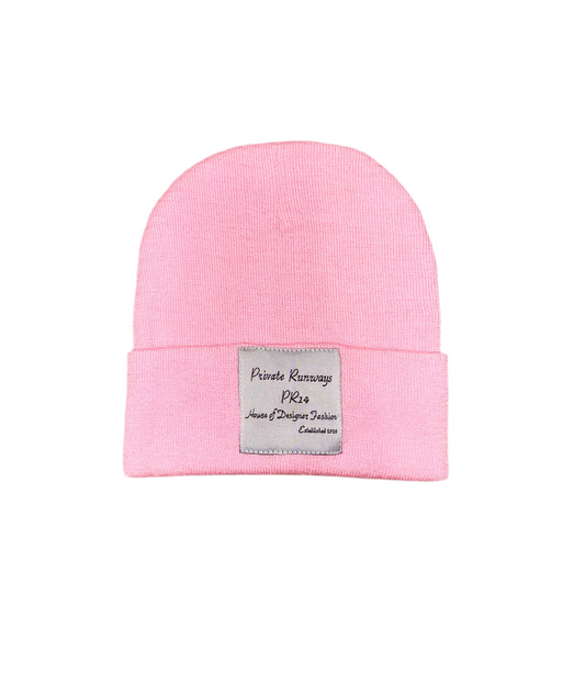 PR14 Signature Label Beanie – Cotton Candy Pink