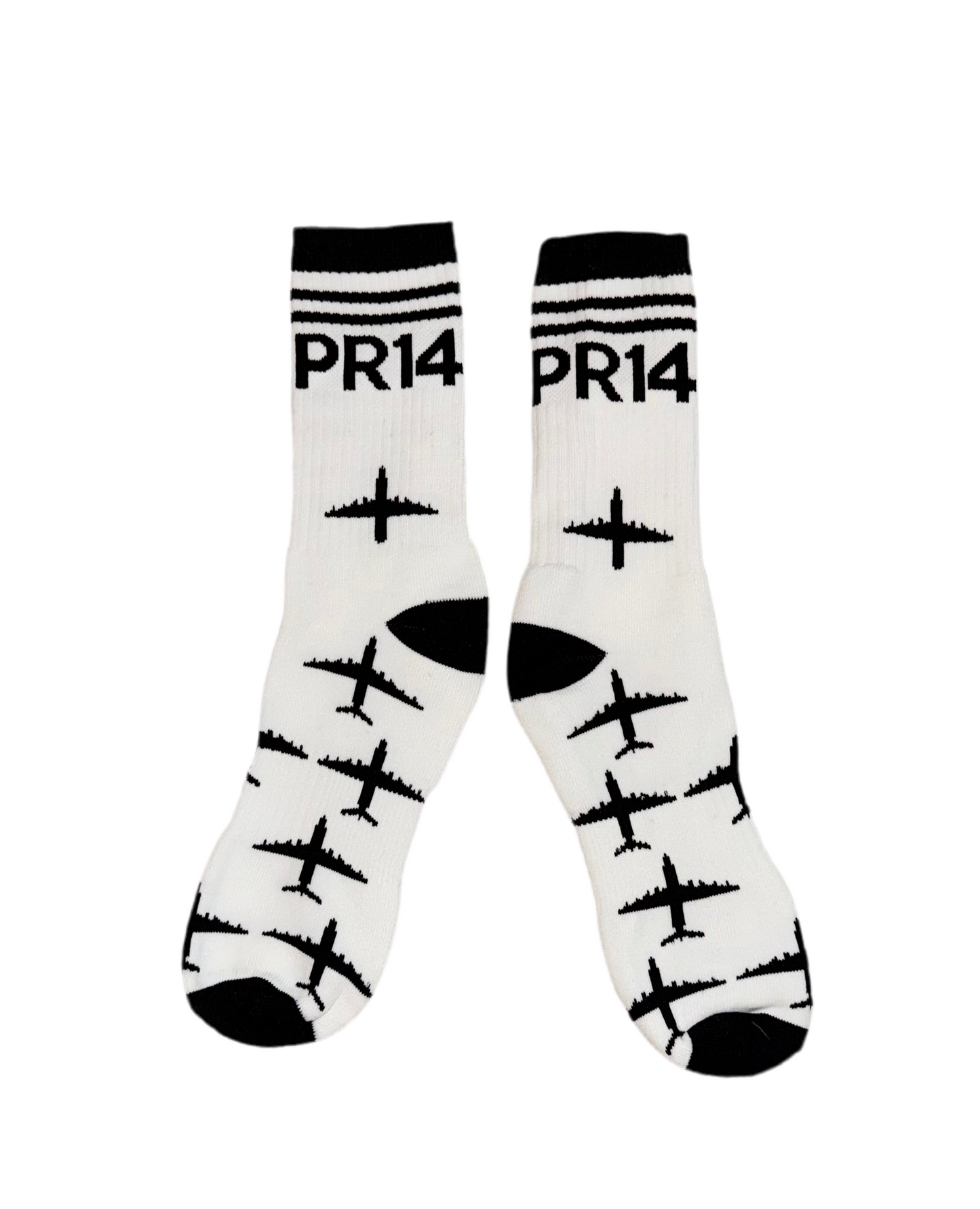 PR14 Jetstream Socks – White & Black